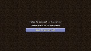 Error Fixed Failed to log in Invalid token For Minecraft  Aternos Server [upl. by Freida]