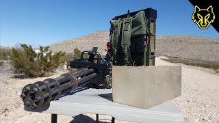 Handheld Minigun vs Ballistics Gel Slow Motion shorts [upl. by Paulette]