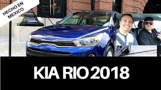 Kia Rio 2018 Hatchback y Sedan  Prueba interior y precio [upl. by Annoid]