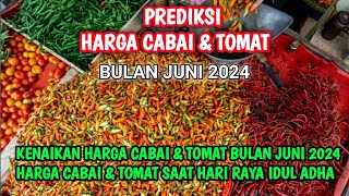 Prediksi harga cabai dan tomat bulan Juni 2024 [upl. by Peggy509]