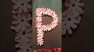 Day 45100 diy challenge name first letter beutiful Wall 🧱🧱 hanging viraldiyshots [upl. by Mencher133]