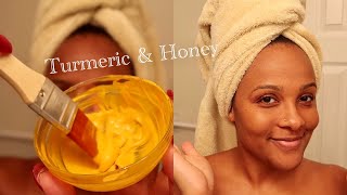 DIY Turmeric Face Mask for Hyperpigmentation amp Acne Scars ✨ [upl. by Haiel]