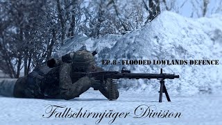 Call to Arms  GoH Ostfront  German Fallschirmjäger Division 8 Flooded Lowlands Defence [upl. by Nishom]