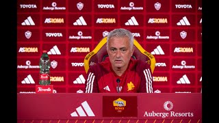 🟨🟥 LIVE  José Mourinho alla vigilia di VeronaRoma  CONFERENZA STAMPA [upl. by Helsell]