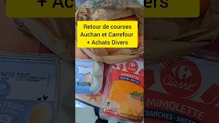 🟡 Retour de courses carrefour food recette repas tips lifestyle shopping budget shortsclip [upl. by Massiw]