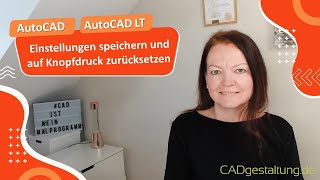 AutoCAD LT Tipp persönliche Einstellungen per Systemvariablenüberwachung auf Knopfdruck [upl. by Bianchi]