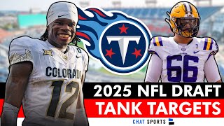 Titans Draft Targets To Tank For Ft Shedeur Sanders Travis Hunter Luther Burden amp Will Campbell [upl. by Ninnetta]