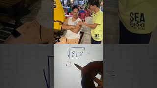 raiz de 81 professorvictorpolillo professordematematica youtubeshorts shorts matemática [upl. by Therine]