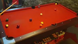 6ft pool table  9 ball dry break and run [upl. by Fillender]