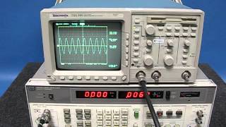 HewlettPackard 8903B Audio Analzyer Sweep Function Demo [upl. by Masera]