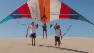 Kids Hang Gliding Lessons with Kitty Hawk Kites [upl. by Mareld]