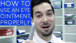 How To Use Eye Ointment  How To Apply Ointment To The Eyes  How To Administer An Eye Ointment [upl. by Igenia]