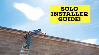 How To Install a Rain Gutter By Yourself [upl. by Telimay]