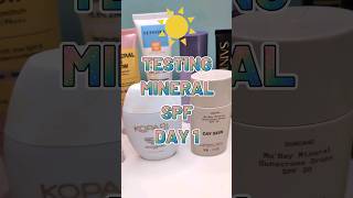 Innisfree Daily UV Defense DAY 1 TRYING MINERAL SUNSCREEN [upl. by Neelrahs]