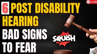 6 Signs Your Disability Claim Post Hearing Will Be Denied [upl. by Meeharbi]