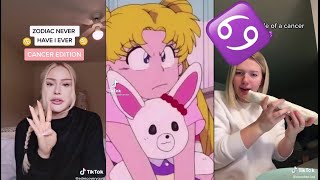 Zodiac Sign Tiktok Compilation  Cancer Edition [upl. by Arutnev458]