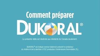 Comment préparer DUKORAL® [upl. by Yrrek]