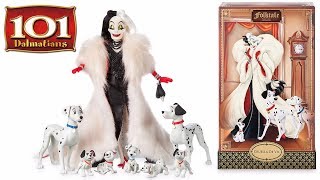 Cruella De Vil and Dalmatians Disney Designer Folktale Series Limited Edition Doll Set REVIEW [upl. by Corell390]