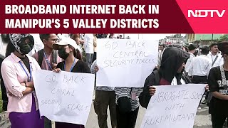 Manipur News  Broadband Internet Back In Manipurs 5 Valley Districts Mobile Data Still Blocked [upl. by Blood]