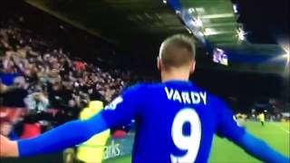 Jamie Vardys Record Breaking Goal [upl. by Thorn]