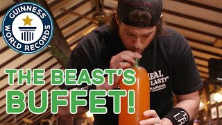 LA Beast attempts six incredible record titles in one sitting  GWR Beyond The Record [upl. by Venezia]