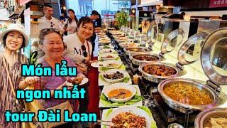 Bữa ăn lẩu hải sản ngon nhất tour Đài Loan thăm thắng cảnh đẹp nhất Đài Trung [upl. by Repsac]