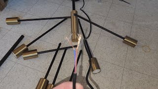 How To Wire A Pendant Light With Blue And Red Wires [upl. by Crispen]