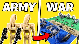 Building Star Wars BATTLES in LEGO [upl. by Wylen]