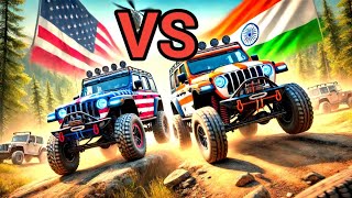 USA vs India Jeep Really with beamNGdrive [upl. by Yalcrab]