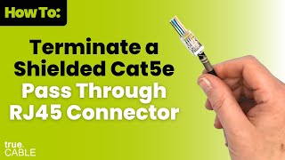 How To Terminate a Shielded Cat5e RJ45 Connector [upl. by Eusoj]