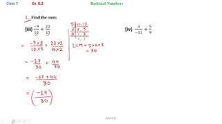 Class 7  Maths  Ex 82  Q1 iii iv [upl. by Caia736]