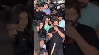 Icon Star AlluArjun leaving from Sandhya theatre after watching Pushpa2TheRule premiere Rashmika [upl. by Funk]