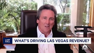 MGM Resorts CEO Bill Hornbuckle talks Las Vegas travel boom [upl. by Marne337]