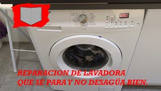 🛠️ Reparación de lavadora que se para y no termina de lavar Error E20 en AEG DIY [upl. by Lleuqar]