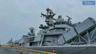 3 INDIAN NAVY SHIPS ARRIVE IN MANILA [upl. by Etiuqram335]