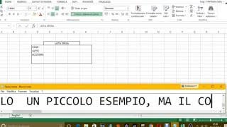 LEZIONE EXCEL  COMANDO UNISCI E ALLINEA AL CENTRO [upl. by Sherwin]