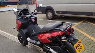 Gilera Fuoco 500ie  cherry Red colour  year 2008  in Good Condition with after market upgrades [upl. by Aehtla571]