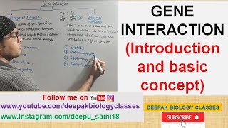 GENE INTERACTION  introduction and basic concept  NEET  CSIR  DBT  ICMR  GATE [upl. by Schofield]