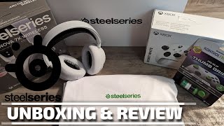 SteelSeries Arctis Nova 7X White Collection Unboxing and Review [upl. by Alym]