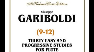 G Gariboldi 30 Easy and Progressive Studies for Flute 912 [upl. by Yaras]