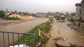 Hochwasser Die Flut in Simbach am Inn RottalInn HD  1 Tag [upl. by Burnsed]