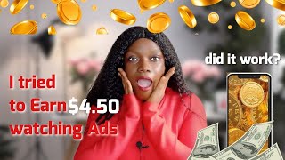 I tried to make 4 per minute watching Ads lazy way to make money onlineHow to make money online [upl. by Carpio528]