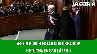 AMLO es ACLAMADO en SAN LÁZARO [upl. by Sabas]