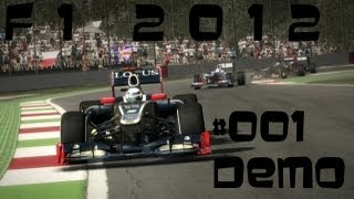 Lets Play F1 2012 001 Demo PC PS3 Xbox360 Young Driver Test1TagampSaison ChallengeGermanHD [upl. by Anamuj]