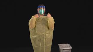 Doffing PPE How to Doff Protective Equipment PPE [upl. by Nylyahs376]