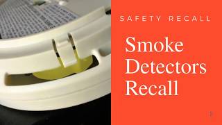 Smoke Alarm Recall From Kidde [upl. by Anneirda]