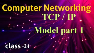 TCPIP Model part 1 in Computer Networking CN classes in Telugu [upl. by Eelyab213]