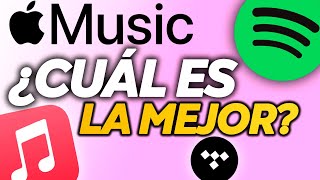 MEJOR PLATAFORMA de STREAMING de MÚSICA Spotify vs Apple Music vs Tidal [upl. by Neilson]