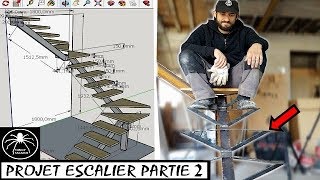 ►Réalisation dun Escalier en Métal PARTIE 2 Les supports de marches [upl. by Enitsed]