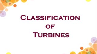 Classification of Turbines [upl. by Teloiv]